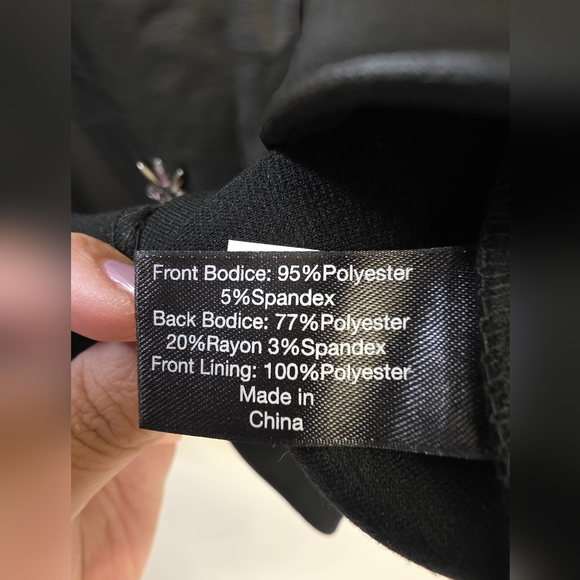 Lane Bryant Black Sleveless Faux Leather Peplum Embellished Top Size14 - Picture 9 of 13